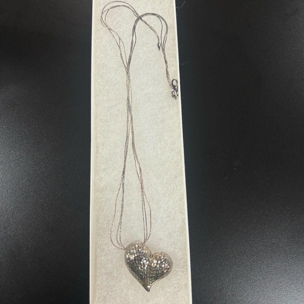 Sterling Silver Heart Pendant Necklace
